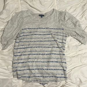 Light grey t shirt blouse. Size M